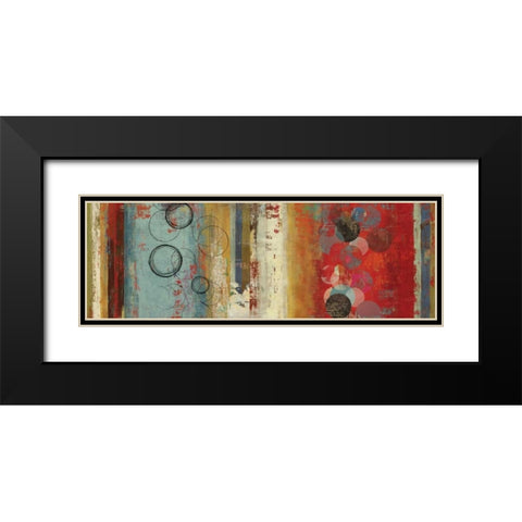 Field of Blue Abstract - create Black Modern Wood Framed Art Print with Double Matting by Reeves, Tom