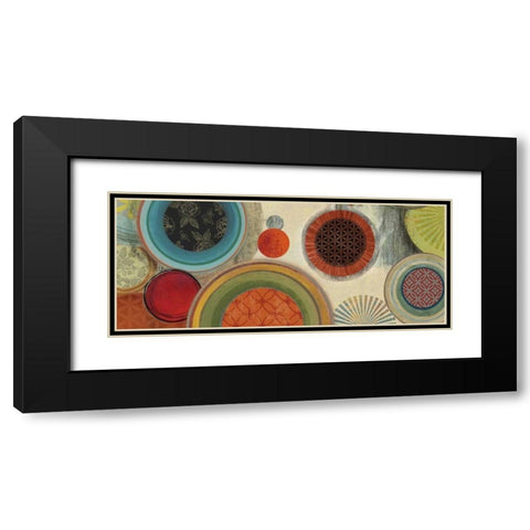 Commotion I - Mini Black Modern Wood Framed Art Print with Double Matting by Reeves, Tom