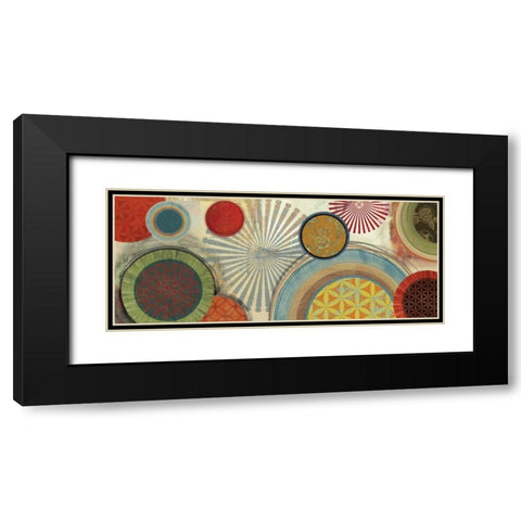 Commotion II - Mini Black Modern Wood Framed Art Print with Double Matting by Reeves, Tom