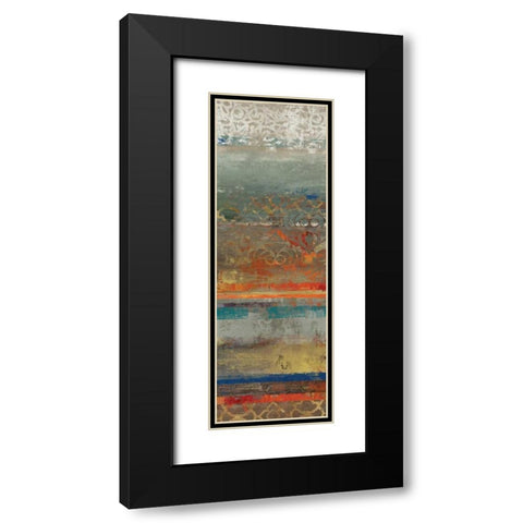 Lace Abstract I Black Modern Wood Framed Art Print with Double Matting by Reeves, Tom