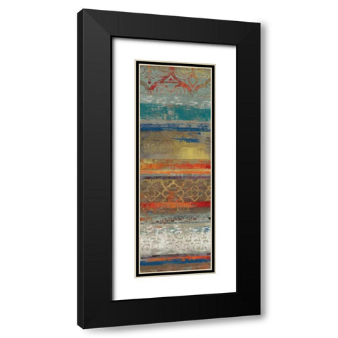Lace Abstract II Black Modern Wood Framed Art Print with Double Matting by Reeves, Tom