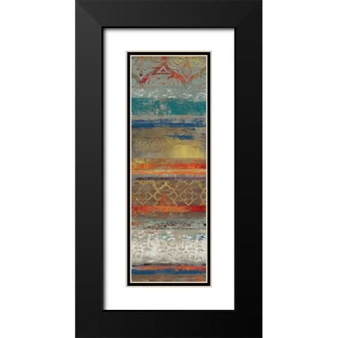 Lace Abstract II Black Modern Wood Framed Art Print with Double Matting by Reeves, Tom