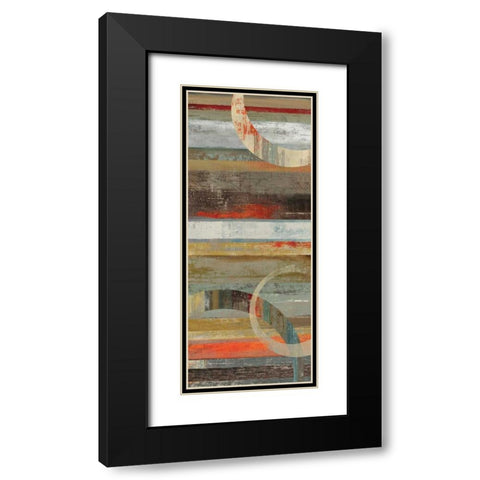 Avery I Black Modern Wood Framed Art Print with Double Matting by Reeves, Tom