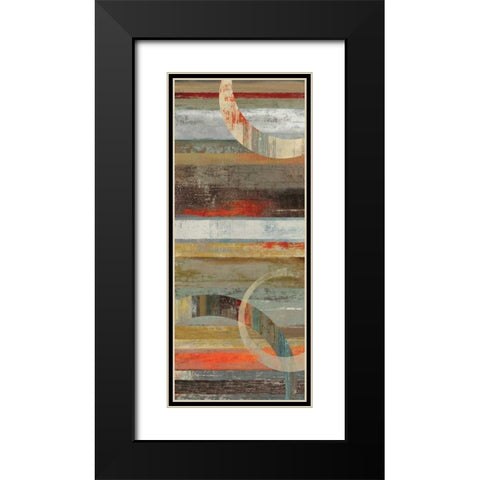 Avery I Black Modern Wood Framed Art Print with Double Matting by Reeves, Tom