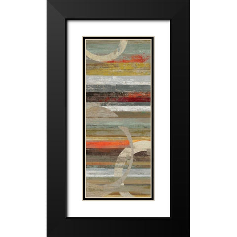 Avery II Black Modern Wood Framed Art Print with Double Matting by Reeves, Tom