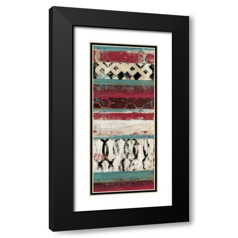 Nouveau II- Mini Black Modern Wood Framed Art Print with Double Matting by Reeves, Tom