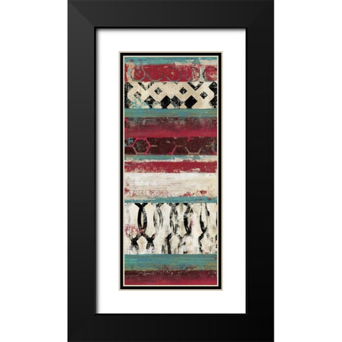 Nouveau II- Mini Black Modern Wood Framed Art Print with Double Matting by Reeves, Tom