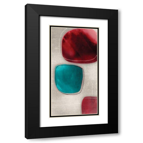 Cherry Shades I Black Modern Wood Framed Art Print with Double Matting by Reeves, Tom