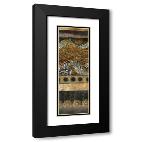 Art Nouveau I Black Modern Wood Framed Art Print with Double Matting by Reeves, Tom