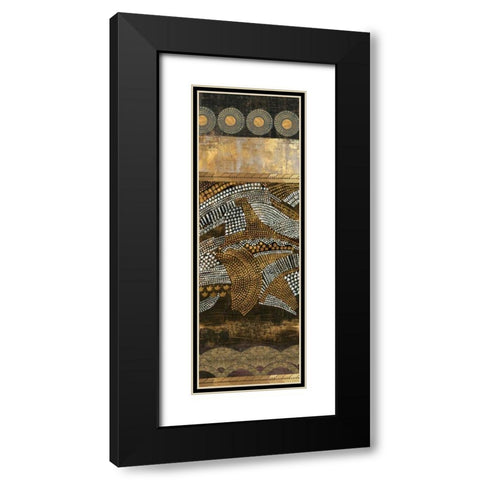 Art Nouveau II Black Modern Wood Framed Art Print with Double Matting by Reeves, Tom