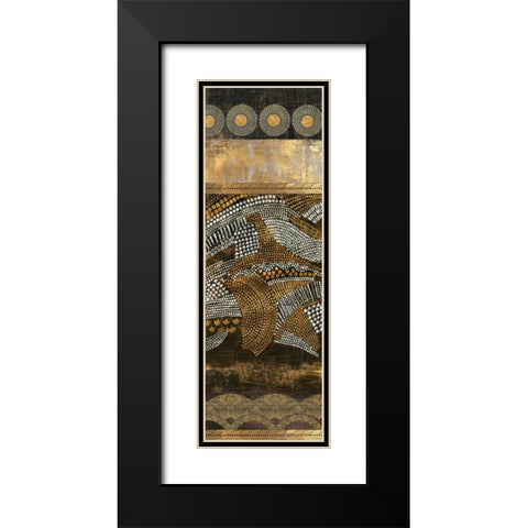 Art Nouveau II Black Modern Wood Framed Art Print with Double Matting by Reeves, Tom