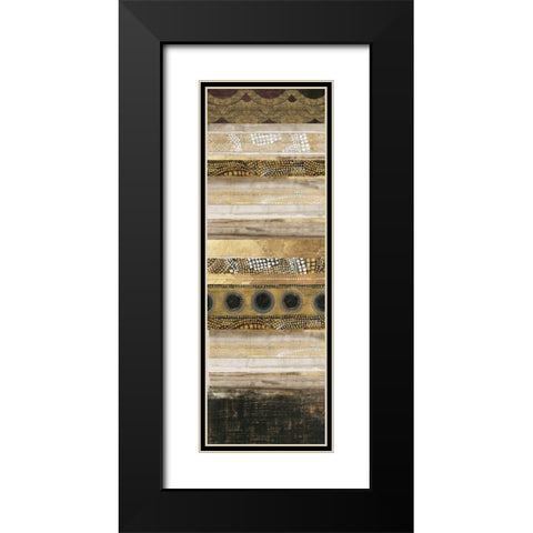 Klimt Dots I  Black Modern Wood Framed Art Print with Double Matting by Reeves, Tom