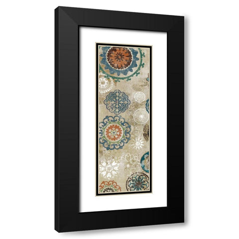 Oriental Pattern III Black Modern Wood Framed Art Print with Double Matting by Reeves, Tom
