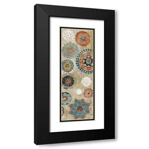 Oriental Pattern IV Black Modern Wood Framed Art Print with Double Matting by Reeves, Tom