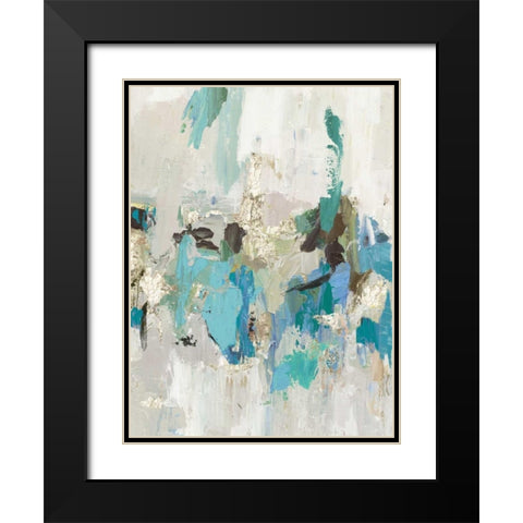 Blue Silver II Black Modern Wood Framed Art Print with Double Matting by Reeves, Tom