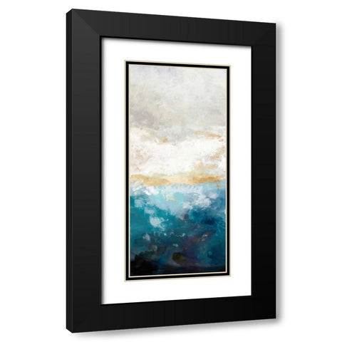 Water Gold I Black Modern Wood Framed Art Print with Double Matting by Reeves, Tom