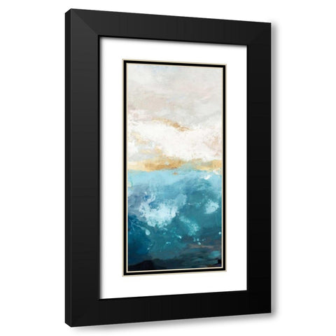 Water Gold II Black Modern Wood Framed Art Print with Double Matting by Reeves, Tom