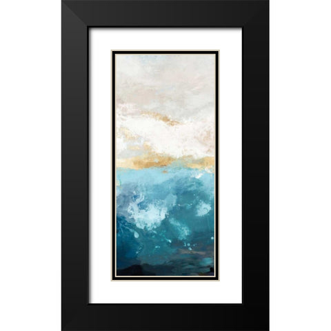 Water Gold II Black Modern Wood Framed Art Print with Double Matting by Reeves, Tom