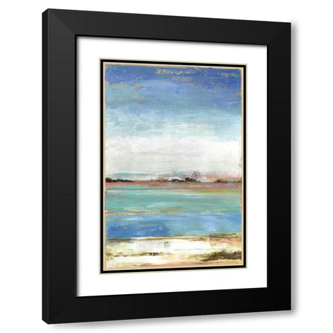 Waterfront I Black Modern Wood Framed Art Print with Double Matting by Reeves, Tom