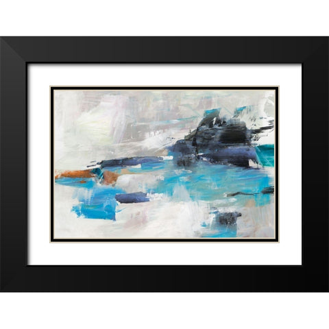 Chord Progression Black Modern Wood Framed Art Print with Double Matting by Reeves, Tom