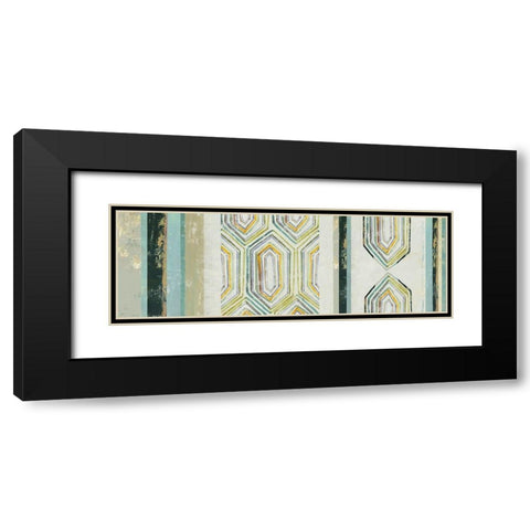 Mohawk Panel I Black Modern Wood Framed Art Print with Double Matting by Reeves, Tom
