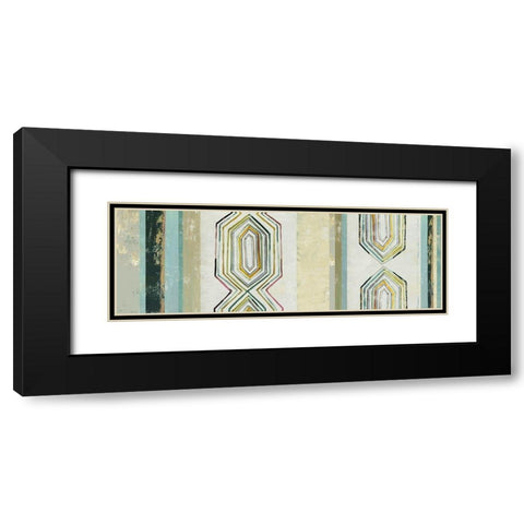 Mohawk Panel II Black Modern Wood Framed Art Print with Double Matting by Reeves, Tom