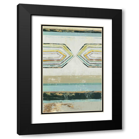 Solitude II Black Modern Wood Framed Art Print with Double Matting by Reeves, Tom