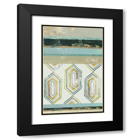 Solitude III Black Modern Wood Framed Art Print with Double Matting by Reeves, Tom