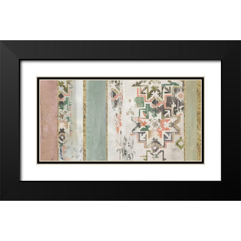 Golden Rug I  Black Modern Wood Framed Art Print with Double Matting by Reeves, Tom