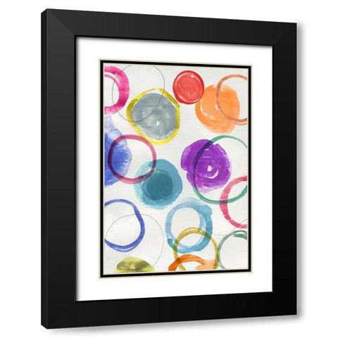 Ringlets I  Black Modern Wood Framed Art Print with Double Matting by Reeves, Tom
