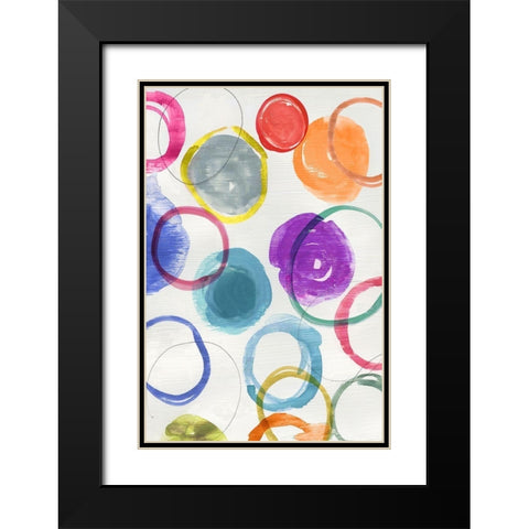 Ringlets I  Black Modern Wood Framed Art Print with Double Matting by Reeves, Tom