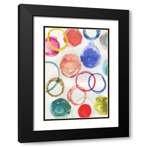 Ringlets II   Black Modern Wood Framed Art Print with Double Matting by Reeves, Tom