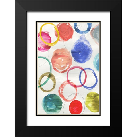 Ringlets II   Black Modern Wood Framed Art Print with Double Matting by Reeves, Tom