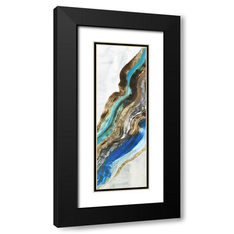 Crystalised I  Black Modern Wood Framed Art Print with Double Matting by Reeves, Tom