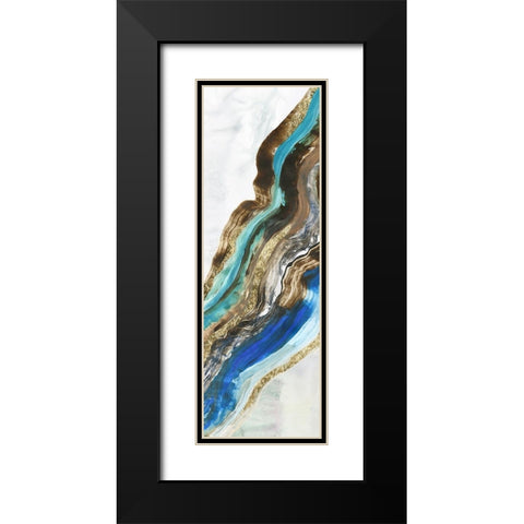 Crystalised I  Black Modern Wood Framed Art Print with Double Matting by Reeves, Tom