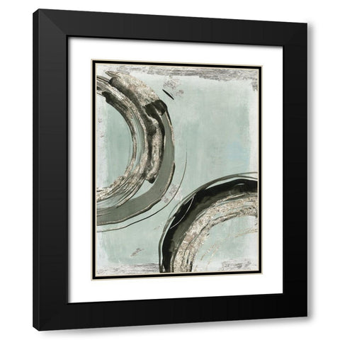 Consistent I  Black Modern Wood Framed Art Print with Double Matting by Tom Reeves