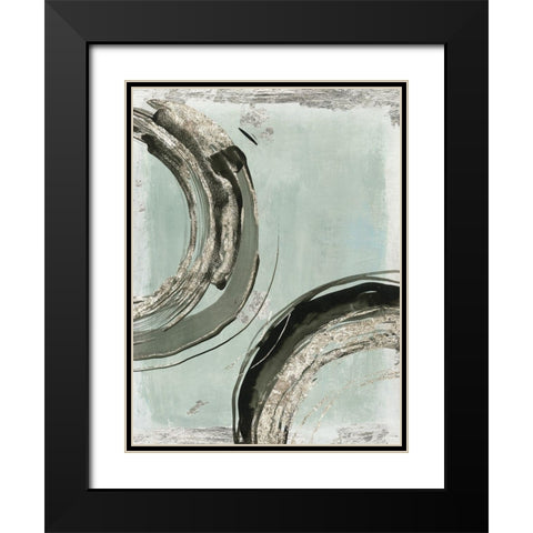 Consistent I  Black Modern Wood Framed Art Print with Double Matting by Tom Reeves