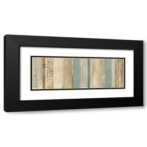 Placidity IV Black Modern Wood Framed Art Print with Double Matting by Reeves, Tom