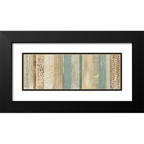 Placidity IV Black Modern Wood Framed Art Print with Double Matting by Reeves, Tom