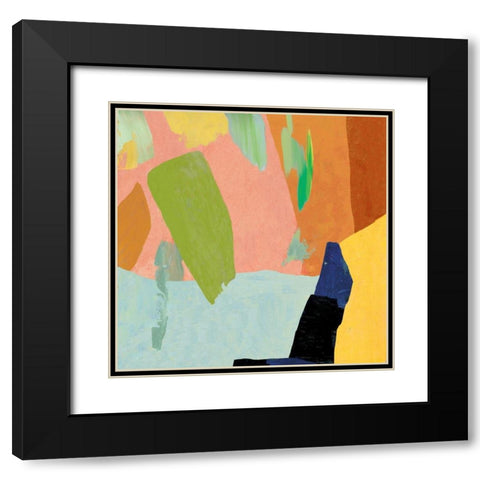 Buoyant I Black Modern Wood Framed Art Print with Double Matting by Reeves, Tom