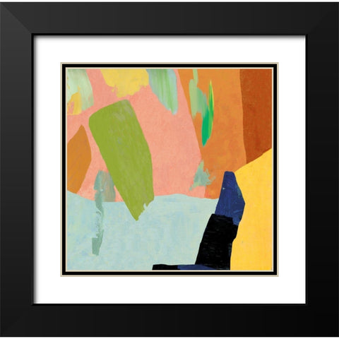 Buoyant I Black Modern Wood Framed Art Print with Double Matting by Reeves, Tom