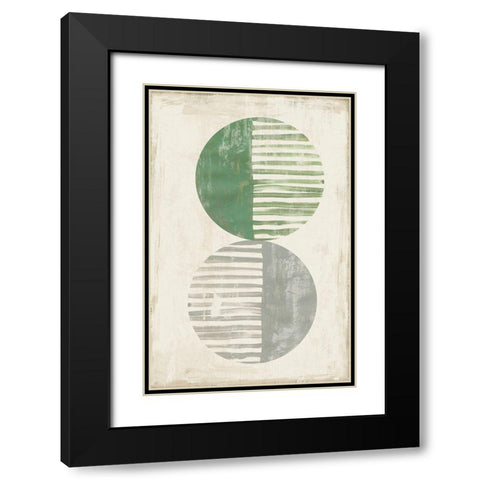 Heather II Black Modern Wood Framed Art Print with Double Matting by Reeves, Tom