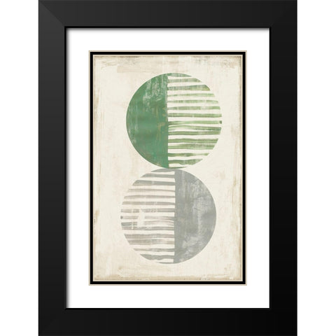 Heather II Black Modern Wood Framed Art Print with Double Matting by Reeves, Tom