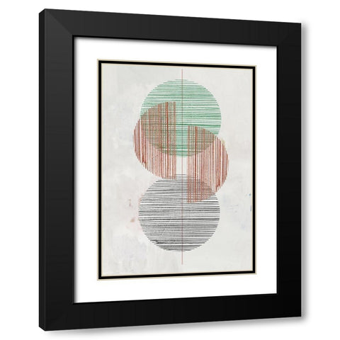 Dialogue Black Modern Wood Framed Art Print with Double Matting by Reeves, Tom
