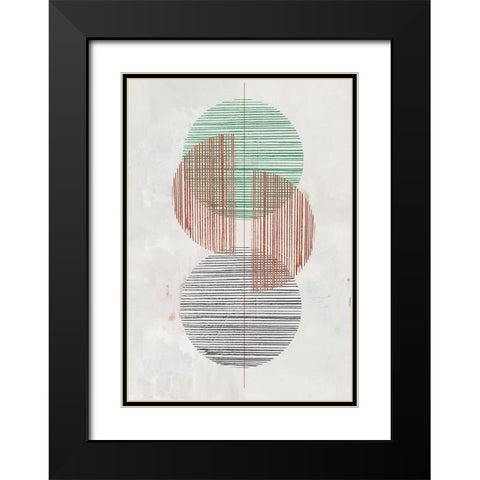 Dialogue Black Modern Wood Framed Art Print with Double Matting by Reeves, Tom