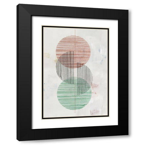 Dialogue Black Modern Wood Framed Art Print with Double Matting by Reeves, Tom