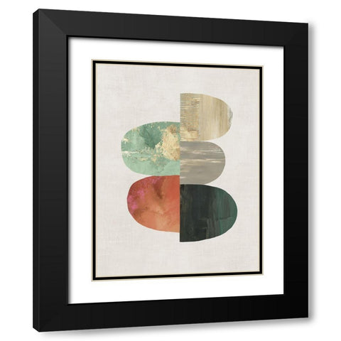 Evolving Energy I Black Modern Wood Framed Art Print with Double Matting by Reeves, Tom