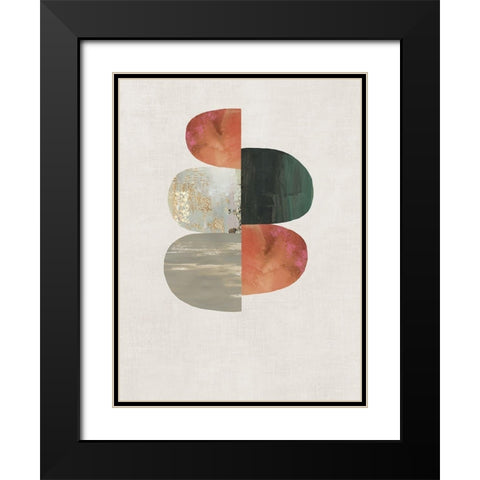 Evolving Energy II Black Modern Wood Framed Art Print with Double Matting by Reeves, Tom