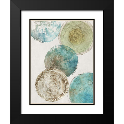 Color of the Thoughts Black Modern Wood Framed Art Print with Double Matting by Reeves, Tom