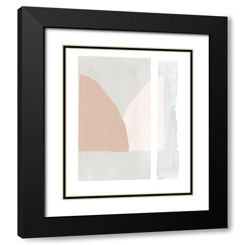 Soft and Light Black Modern Wood Framed Art Print with Double Matting by Reeves, Tom